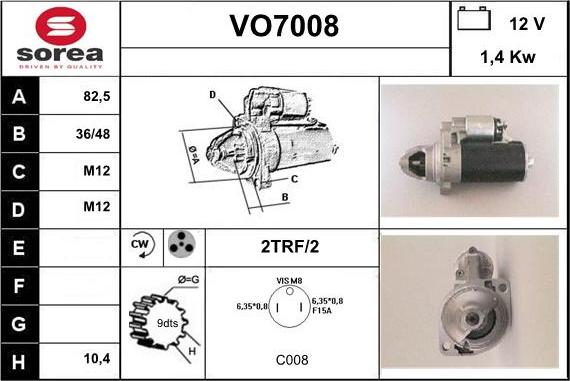 Sera VO7008 - Démarreur cwaw.fr