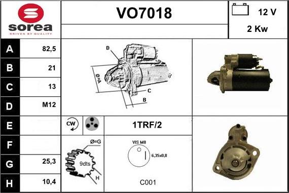 Sera VO7018 - Démarreur cwaw.fr