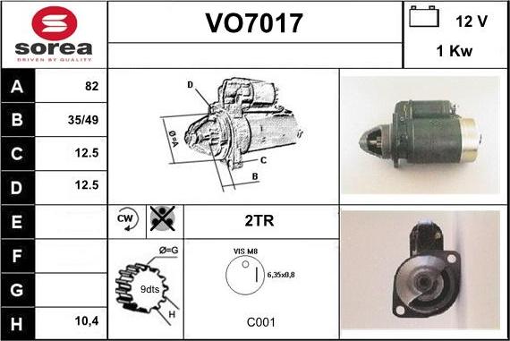 Sera VO7017 - Démarreur cwaw.fr