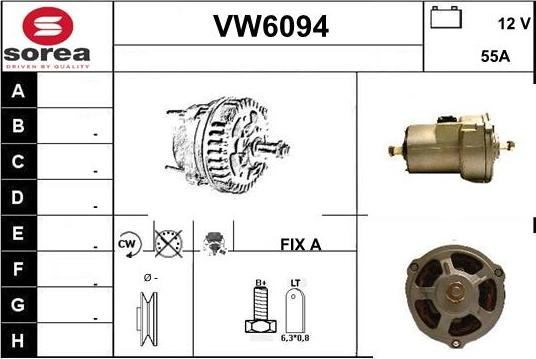 Sera VW6094 - Alternateur cwaw.fr