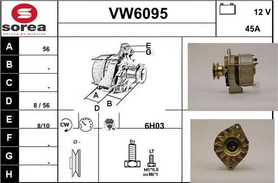 Sera VW6095 - Alternateur cwaw.fr