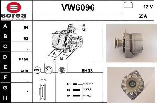 Sera VW6096 - Alternateur cwaw.fr