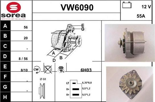 Sera VW6090 - Alternateur cwaw.fr