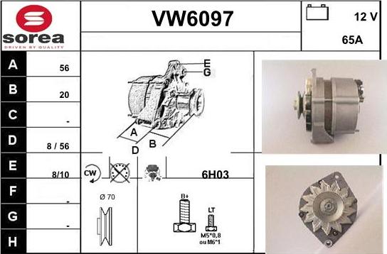 Sera VW6097 - Alternateur cwaw.fr