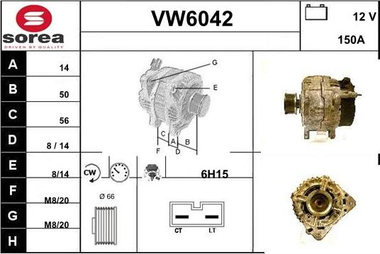 Sera VW6042 - Alternateur cwaw.fr