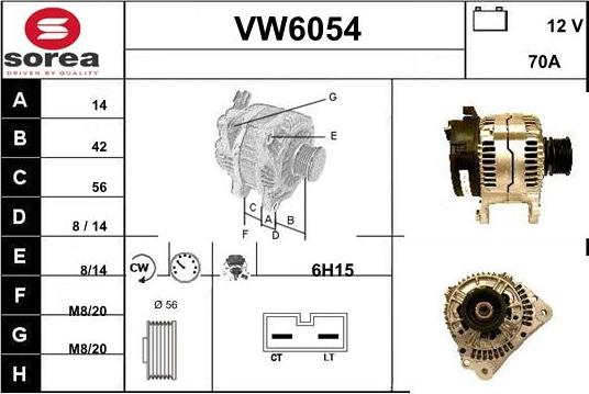 Sera VW6054 - Alternateur cwaw.fr