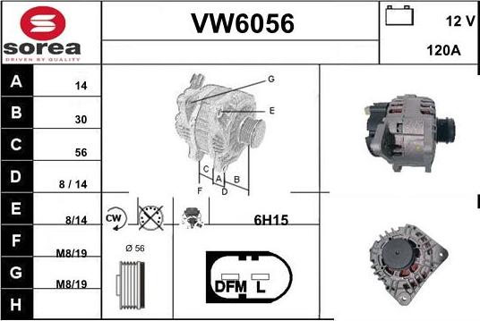 Sera VW6056 - Alternateur cwaw.fr