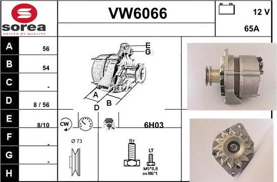 Sera VW6066 - Alternateur cwaw.fr