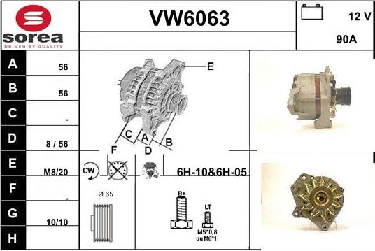 Sera VW6063 - Alternateur cwaw.fr