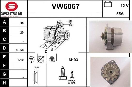 Sera VW6067 - Alternateur cwaw.fr