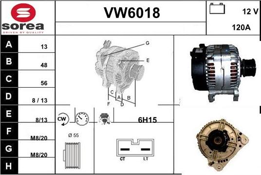 Sera VW6018 - Alternateur cwaw.fr