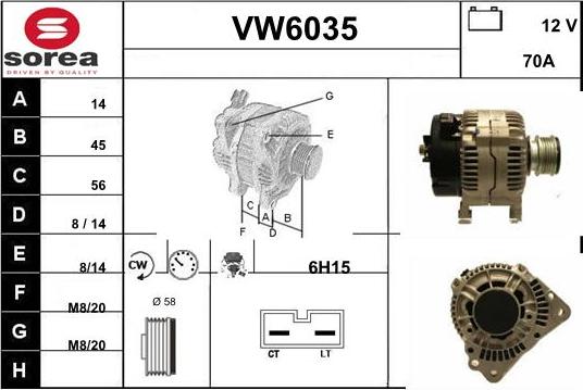 Sera VW6035 - Alternateur cwaw.fr