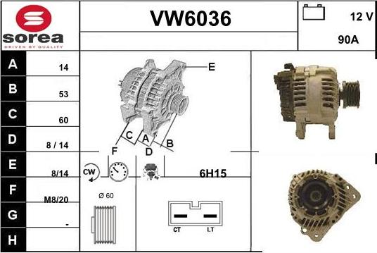 Sera VW6036 - Alternateur cwaw.fr