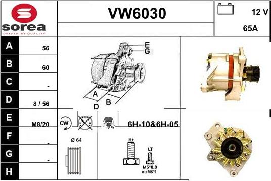 Sera VW6030 - Alternateur cwaw.fr