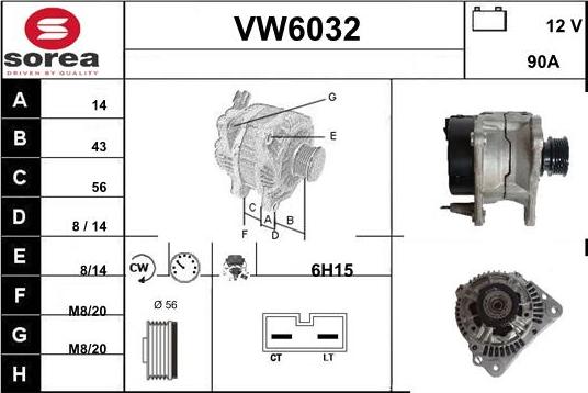 Sera VW6032 - Alternateur cwaw.fr