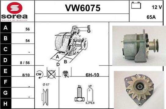 Sera VW6075 - Alternateur cwaw.fr