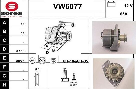 Sera VW6077 - Alternateur cwaw.fr