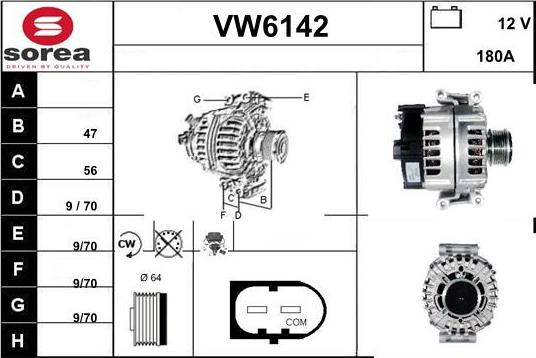 Sera VW6142 - Alternateur cwaw.fr