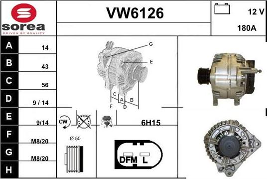 Sera VW6126 - Alternateur cwaw.fr