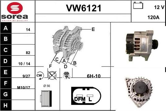 Sera VW6121 - Alternateur cwaw.fr