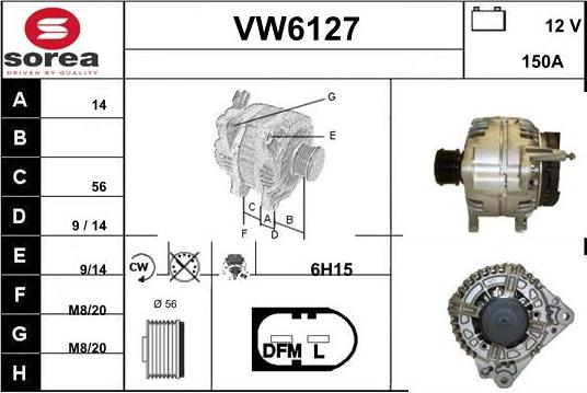 Sera VW6127 - Alternateur cwaw.fr