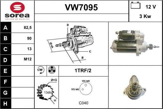 Sera VW7095 - Démarreur cwaw.fr