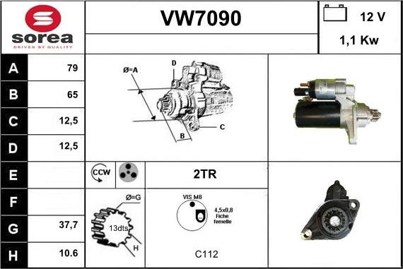 Sera VW7090 - Démarreur cwaw.fr