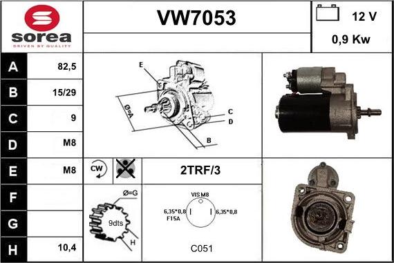 Sera VW7053 - Démarreur cwaw.fr