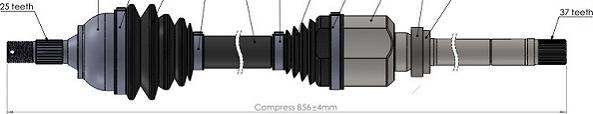 Sercore 221813 - Arbre de transmission cwaw.fr