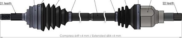 Sercore 221711 - Arbre de transmission cwaw.fr