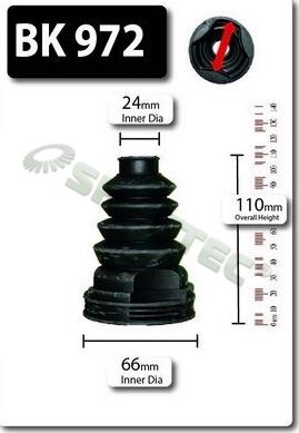 Shaftec BK972 - Joint-soufflet, arbre de commande cwaw.fr