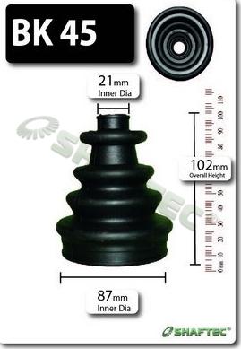 Shaftec BK45 - Joint-soufflet, arbre de commande cwaw.fr