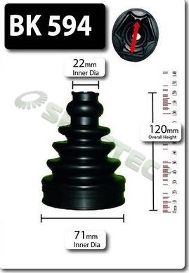 Shaftec BK594 - Joint-soufflet, arbre de commande cwaw.fr