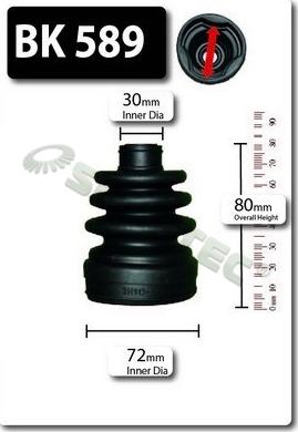 Shaftec BK589 - Joint-soufflet, arbre de commande cwaw.fr