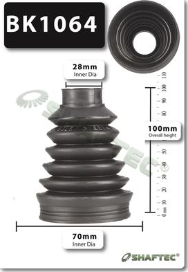 Shaftec BK1064 - Joint-soufflet, arbre de commande cwaw.fr