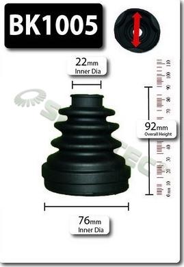 Shaftec BK1005 - Joint-soufflet, arbre de commande cwaw.fr