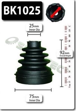 Shaftec BK1025 - Joint-soufflet, arbre de commande cwaw.fr