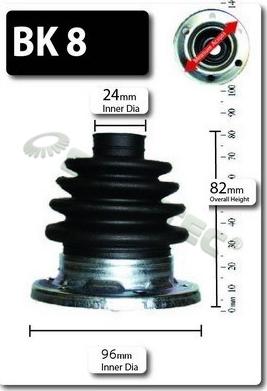 Shaftec BK8 - Joint-soufflet, arbre de commande cwaw.fr