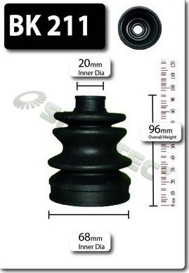 Shaftec BK211 - Joint-soufflet, arbre de commande cwaw.fr