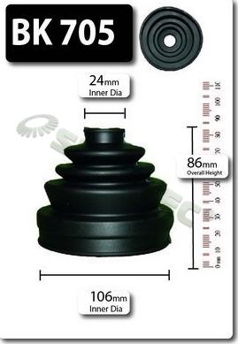 Shaftec BK705 - Joint-soufflet, arbre de commande cwaw.fr