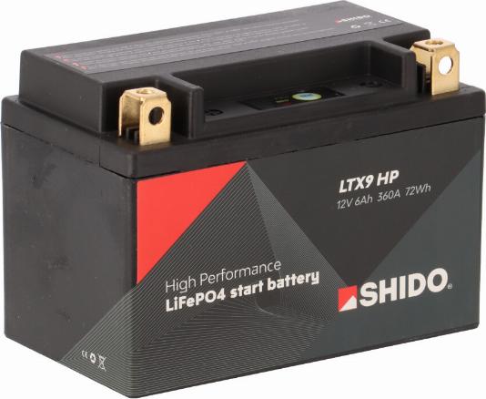 SHIDO LTX9 HP LION -S- - Batterie de démarrage cwaw.fr