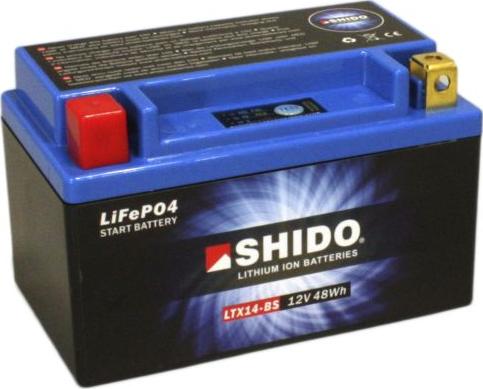 SHIDO LTX14-BS LION -S- - Batterie de démarrage cwaw.fr