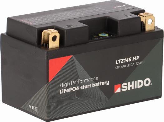 SHIDO LTZ14S HP LION -S- - Batterie de démarrage cwaw.fr