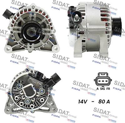 Sidat A12VS0152A2 - Alternateur cwaw.fr