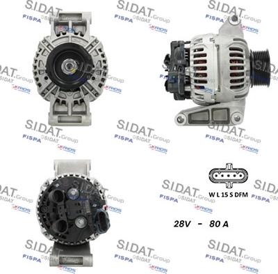 Sidat A24BH0150 - Alternateur cwaw.fr