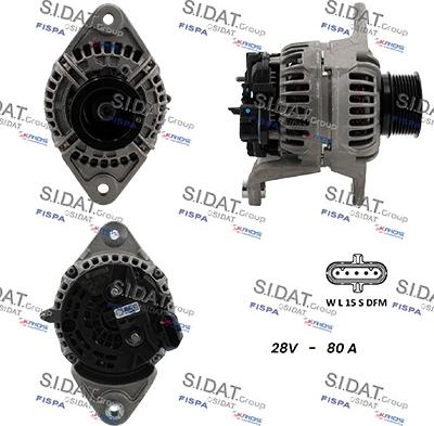 Sidat A24BH0180 - Alternateur cwaw.fr