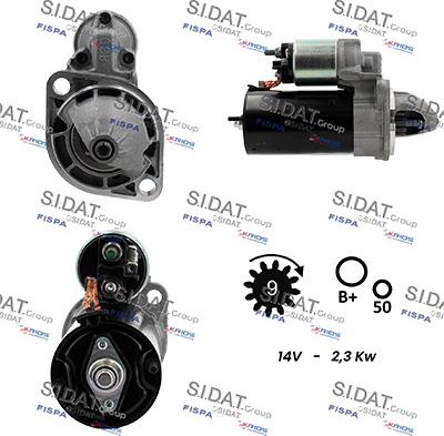 Sidat S12BH0949 - Démarreur cwaw.fr