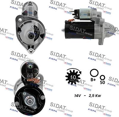 Sidat S12BH0953 - Démarreur cwaw.fr