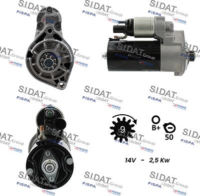 Sidat S12BH0900 - Démarreur cwaw.fr