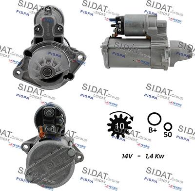 Sidat S12BH0934 - Démarreur cwaw.fr